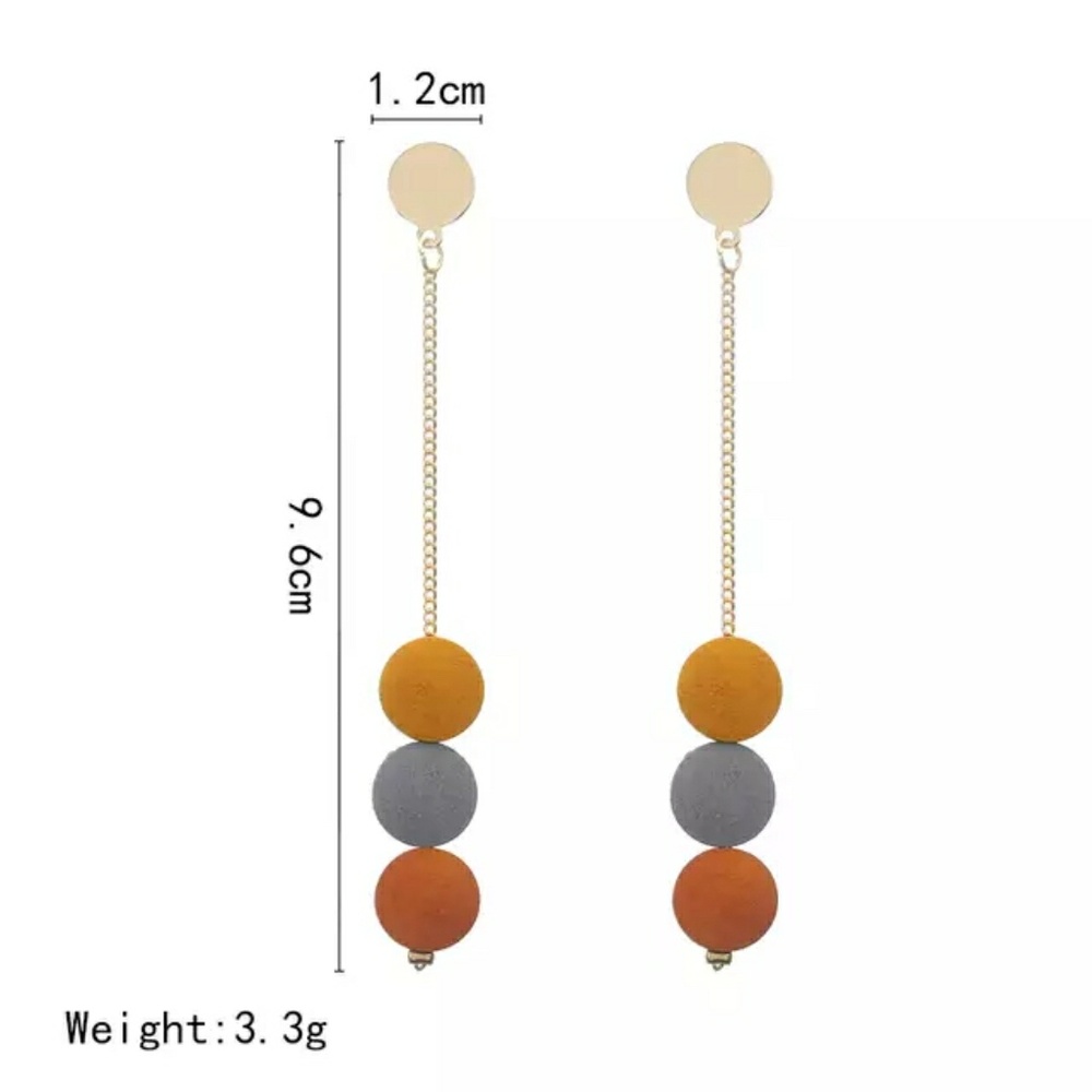 🦋New! Colorful Modern Drop Earrings - Picture 4 of 4